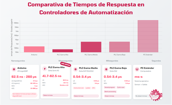 comparacion de tiempo de escaneo PLC's